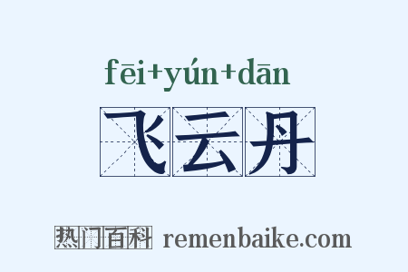 飞云丹是什么意思的图片